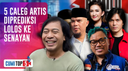 5 Caleg Artis Diprediksi Lolos Ke Senayan : Suara Komeng Tembus 1,7 Juta! | CUMI TOP V