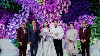 Resepsi Pernikahan Mahalini dan Rizky Febian Dihadiri Presiden Jokowi, Sule Ucapkan Terima Kasih