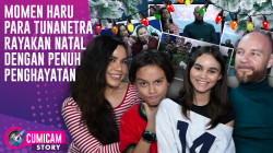 Momen Haru Melaney Ricardo & Keluarga Rayakan Natal di Panti Tunanetra | CUMISTORY