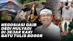Misteri Jejak Kaki Kang Dedi Mulyadi Dengan Penguasa Alam Pajajaran Di Batu Tulis Bogor