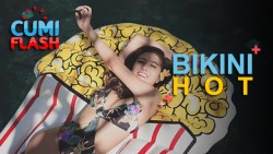 Berbikini Seksi di Kolam Renang, Awkarin Bikin Merem Melek