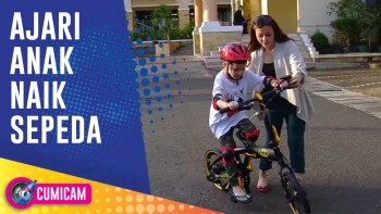 Mahmud Idaman, Ini Momen Keseruan Voke Victoria Ajari Anak Naik Sepeda