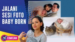 Jalani Sesi Baby Born Photoshoot, Angelica Simperler Berhasil Dibuat Gemes oleh Baby Ryuzi